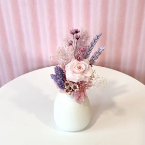 Mother's Day Mini Posy in Vase - Pinks and Lilacs