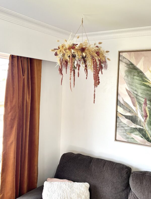 Boho Hanging Floral Hoop
