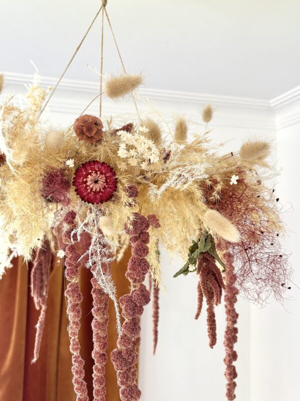 Boho Hanging Floral Hoop - Image 5