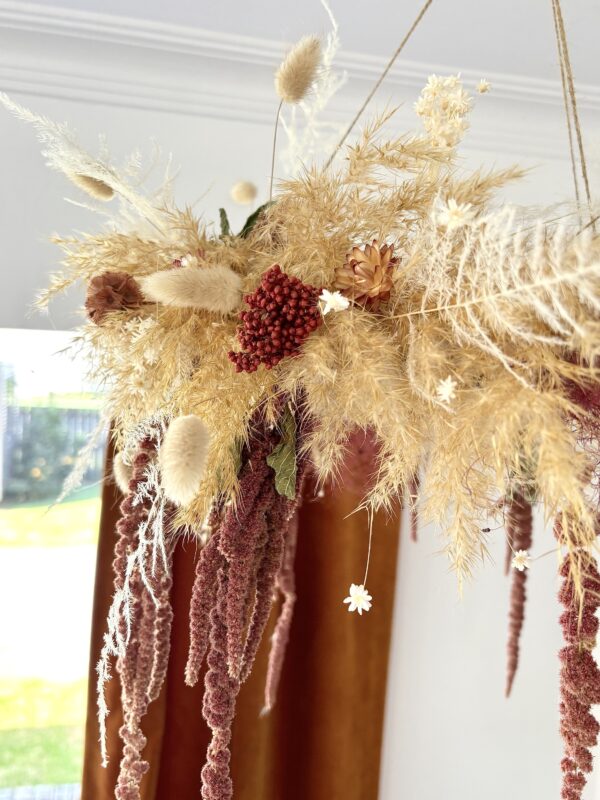 Boho Hanging Floral Hoop - Image 8