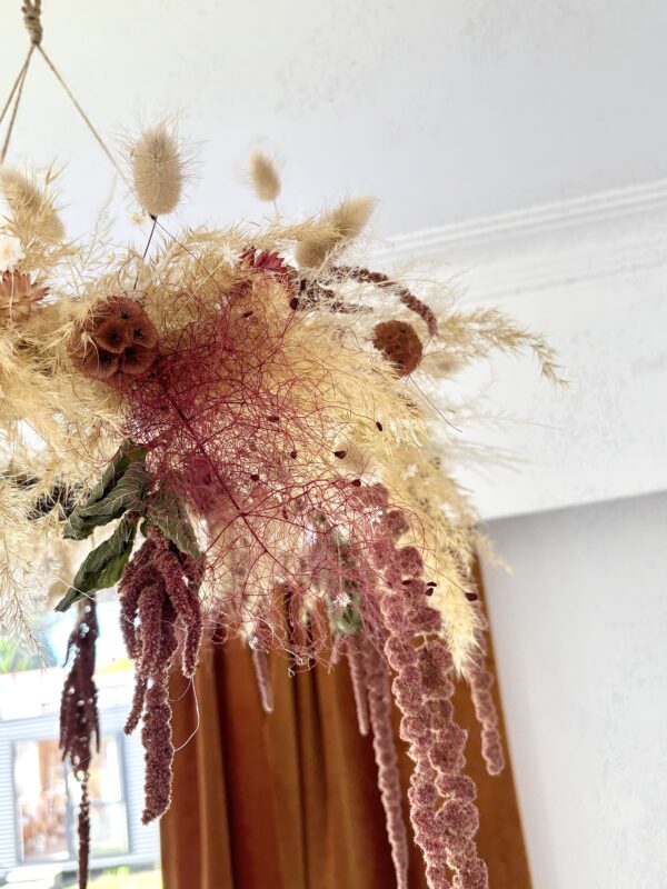 Boho Hanging Floral Hoop - Image 7